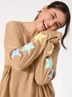 Haven Vermont Star V Neck Jumper