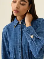 Isle Of Mine Sloane Denim maxi Dress