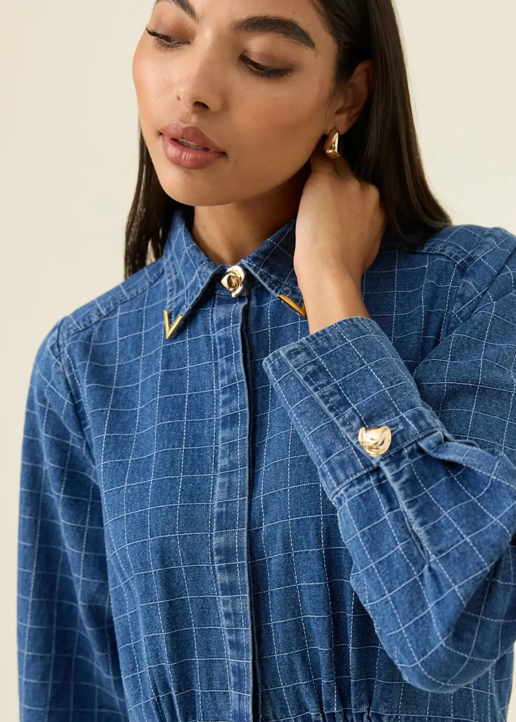 Isle Of Mine Sloane Denim maxi Dress