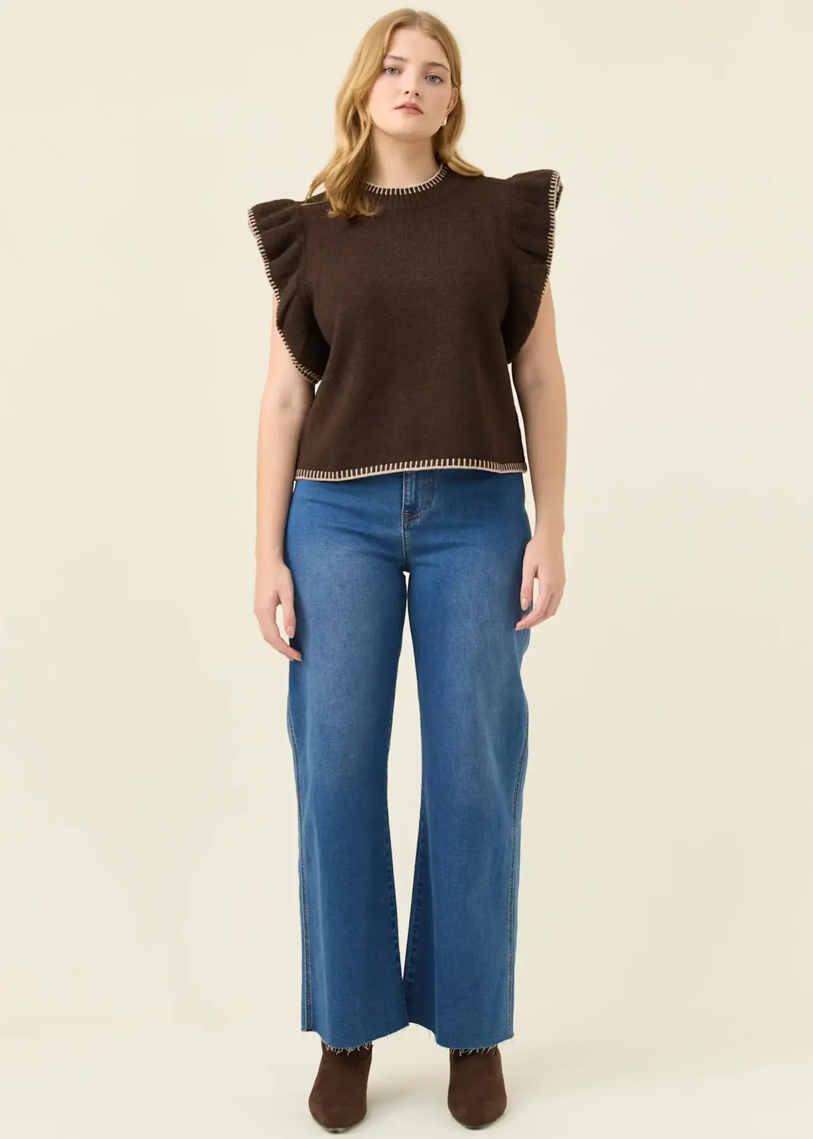 Isle Of Mine Athena Frill Knit Top