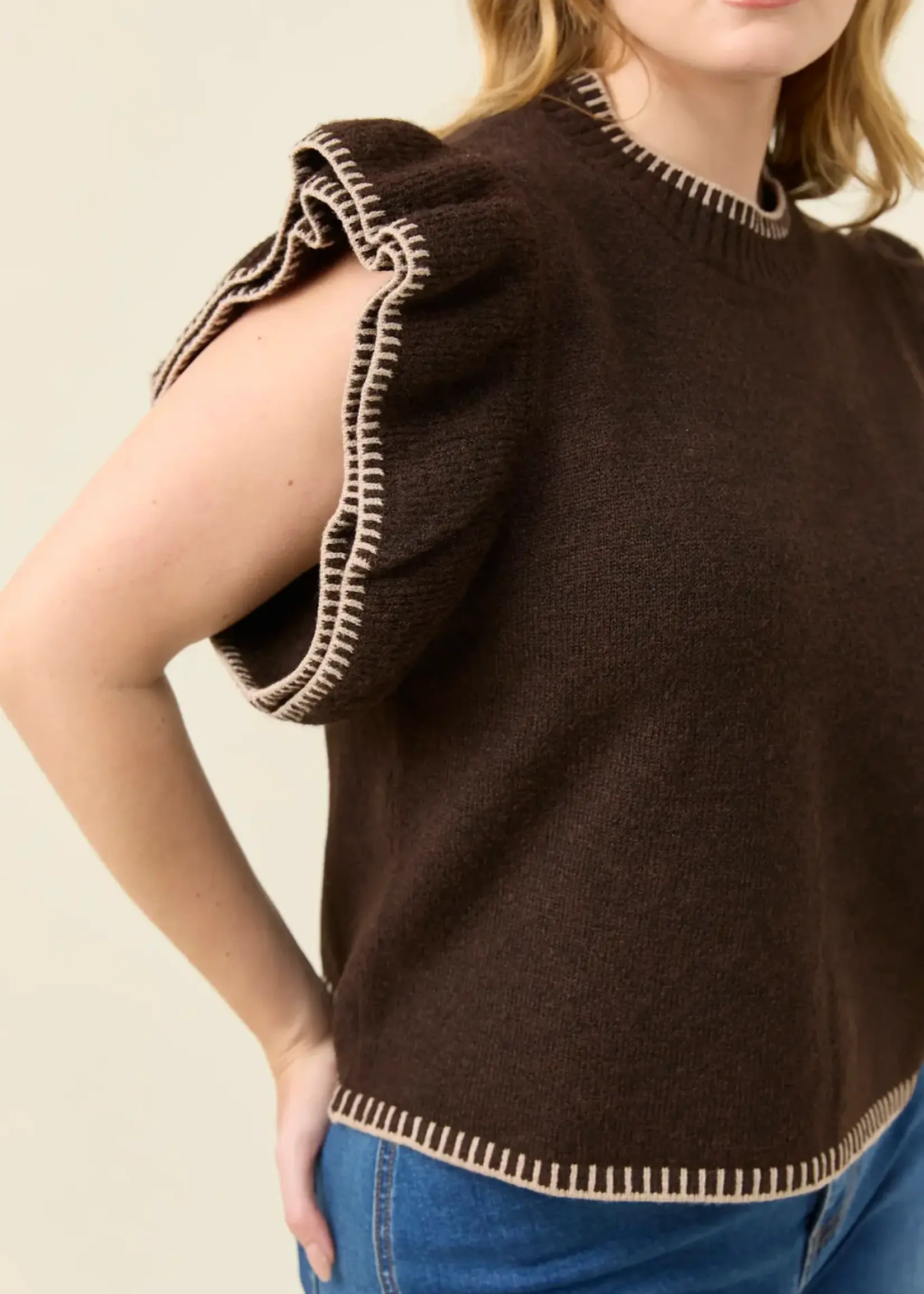 Isle Of Mine Athena Frill Knit Top