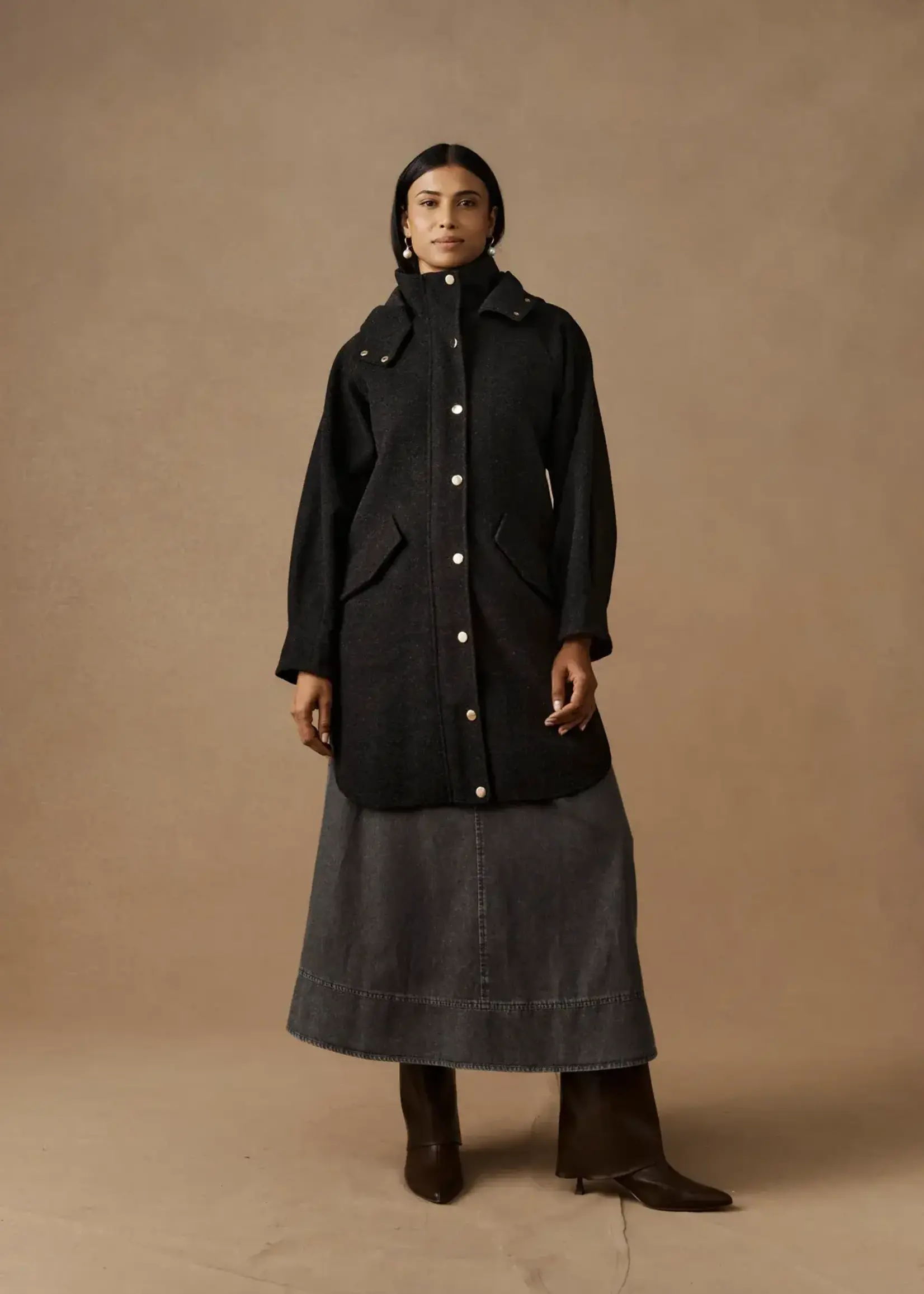 Eb & Ive Sable Hood Jacket