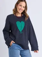 Elm Intersia Heart Knit