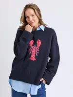 Elm Lobster Intersia Knit