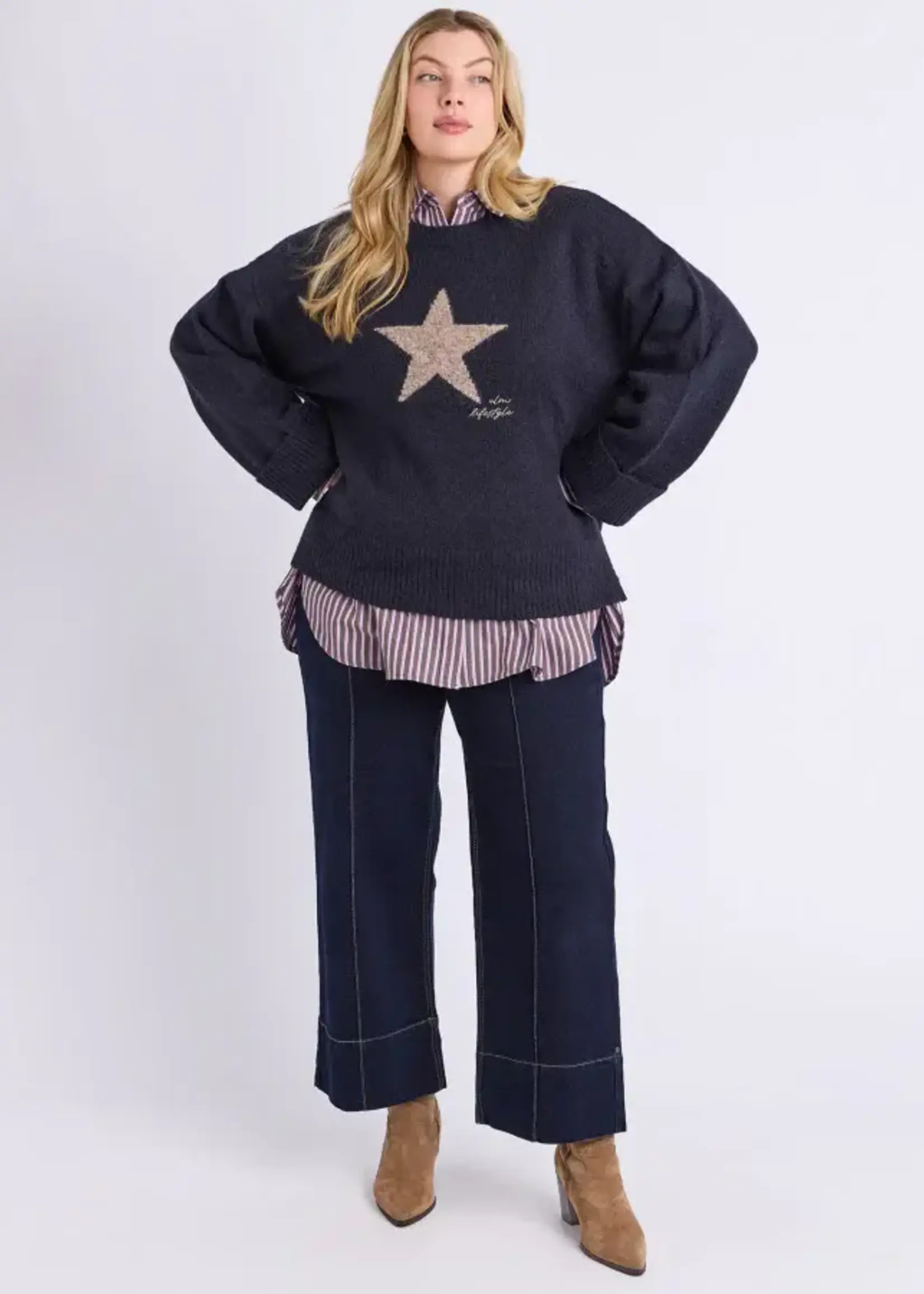 Elm Star Intersia Knit