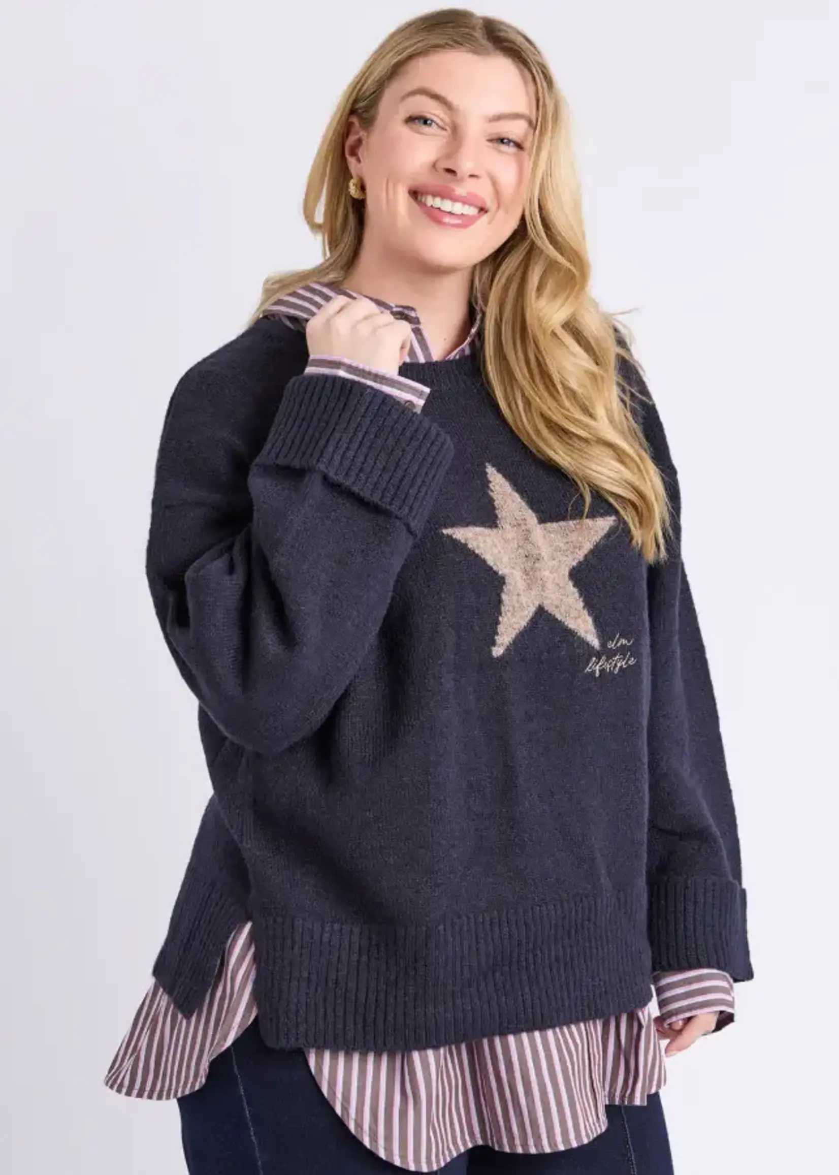 Elm Star Intersia Knit
