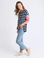 Elm Marta Stripe LS Top PTPK