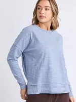 Foxwood Eddie Stripe top Light Blue