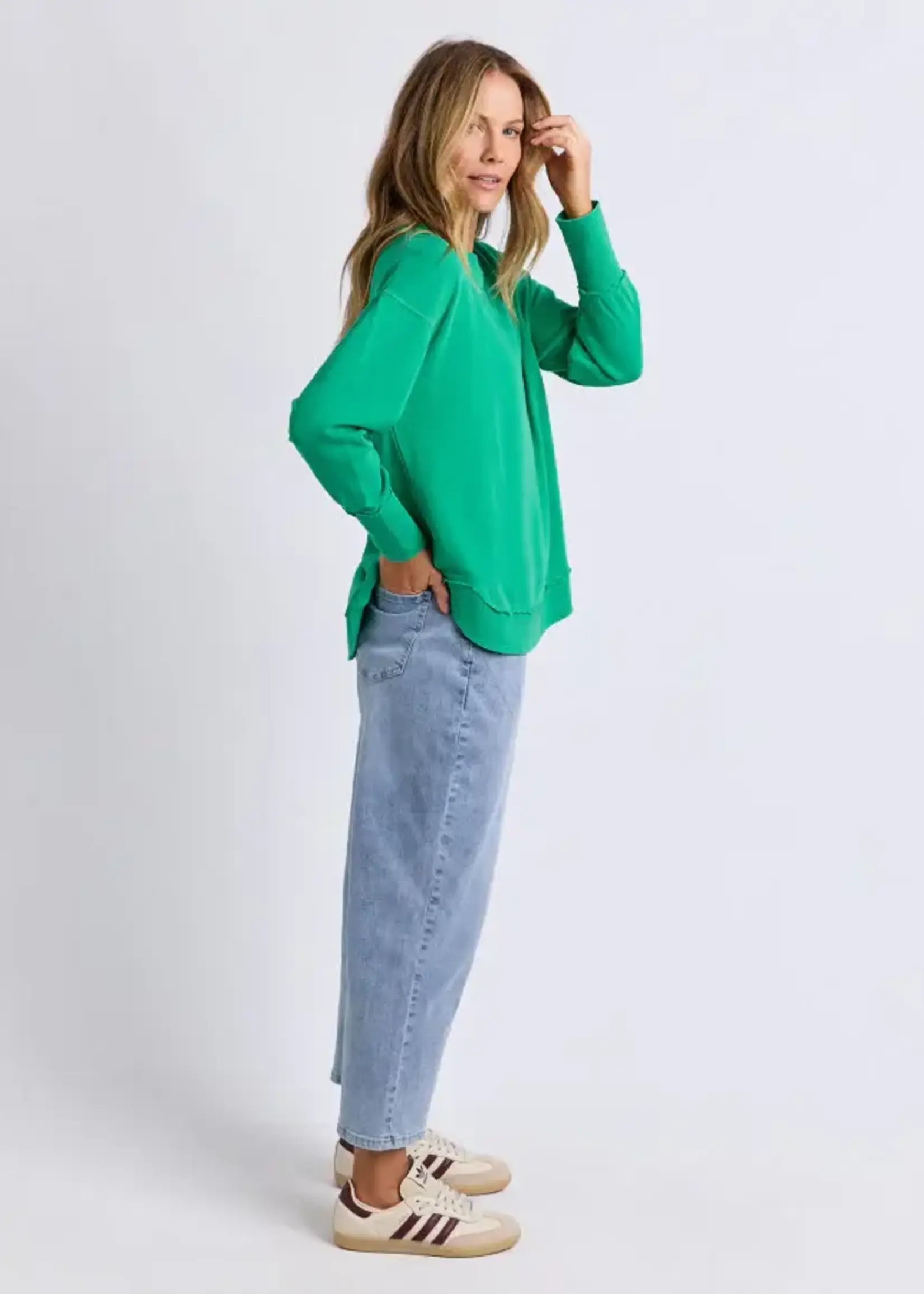 Foxwood Delilah Crew Bright Green