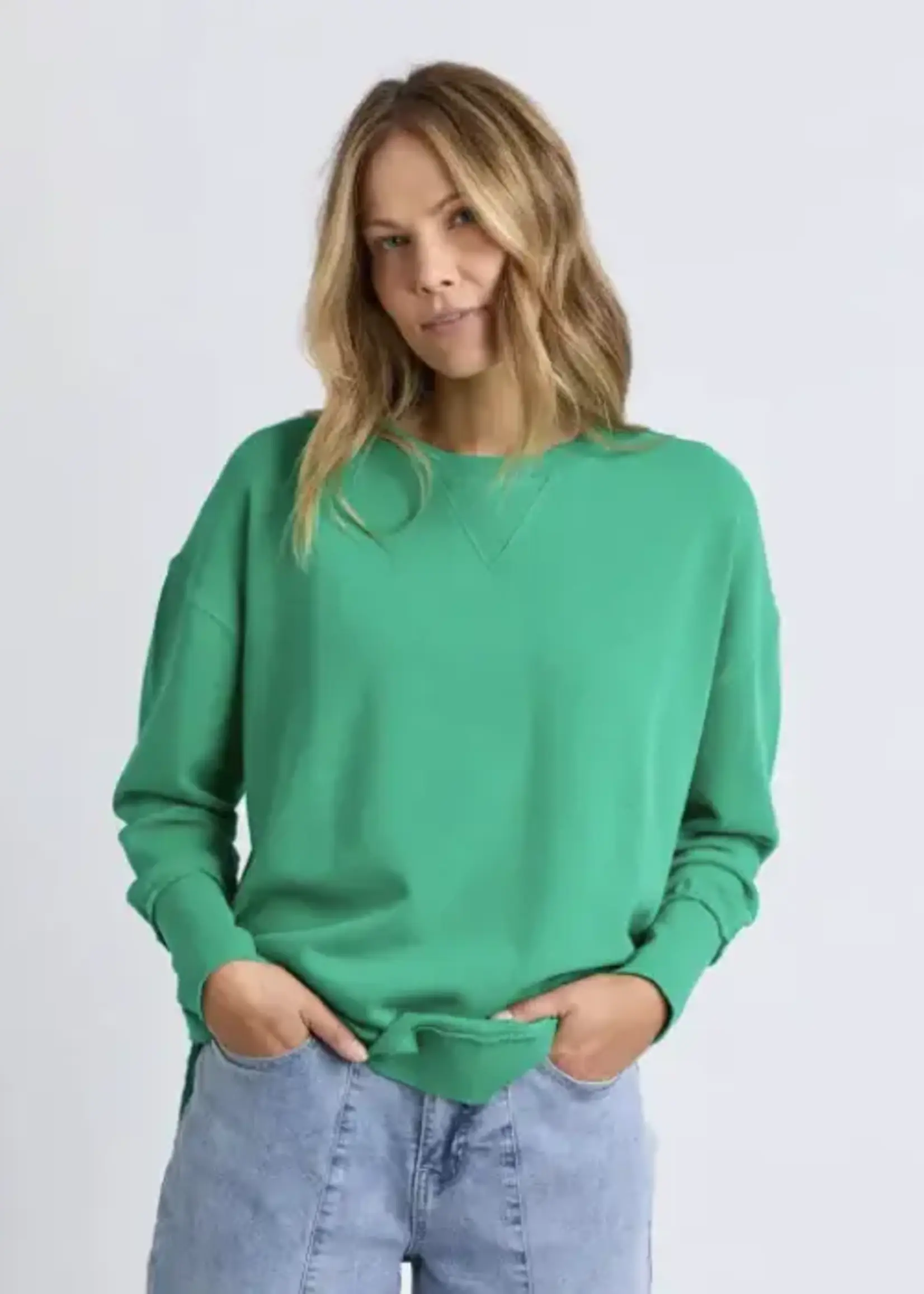 Foxwood Delilah Crew Bright Green