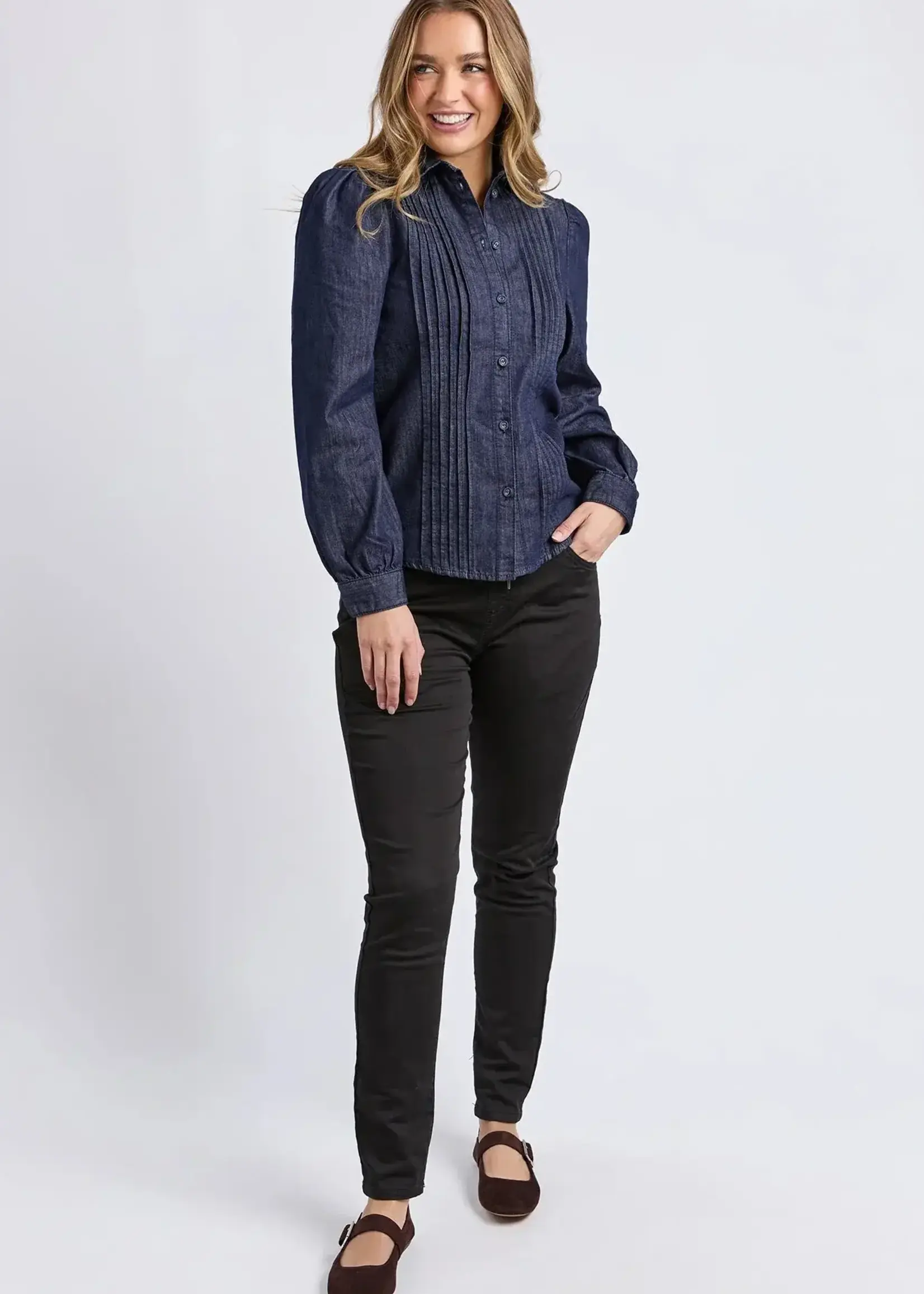 Foxwood Poppy Denim Shirt