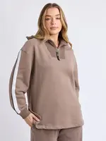 Foxwood Knit Collar Crew