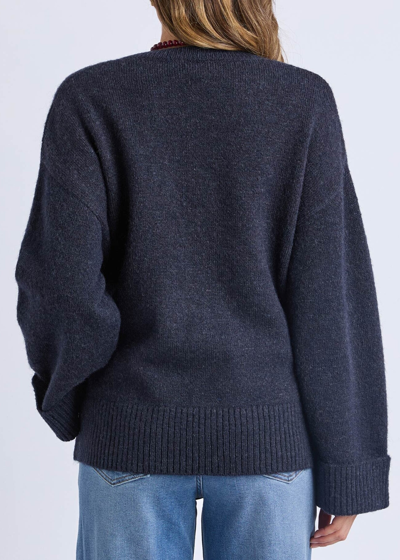 Elm Intersia Heart Knit