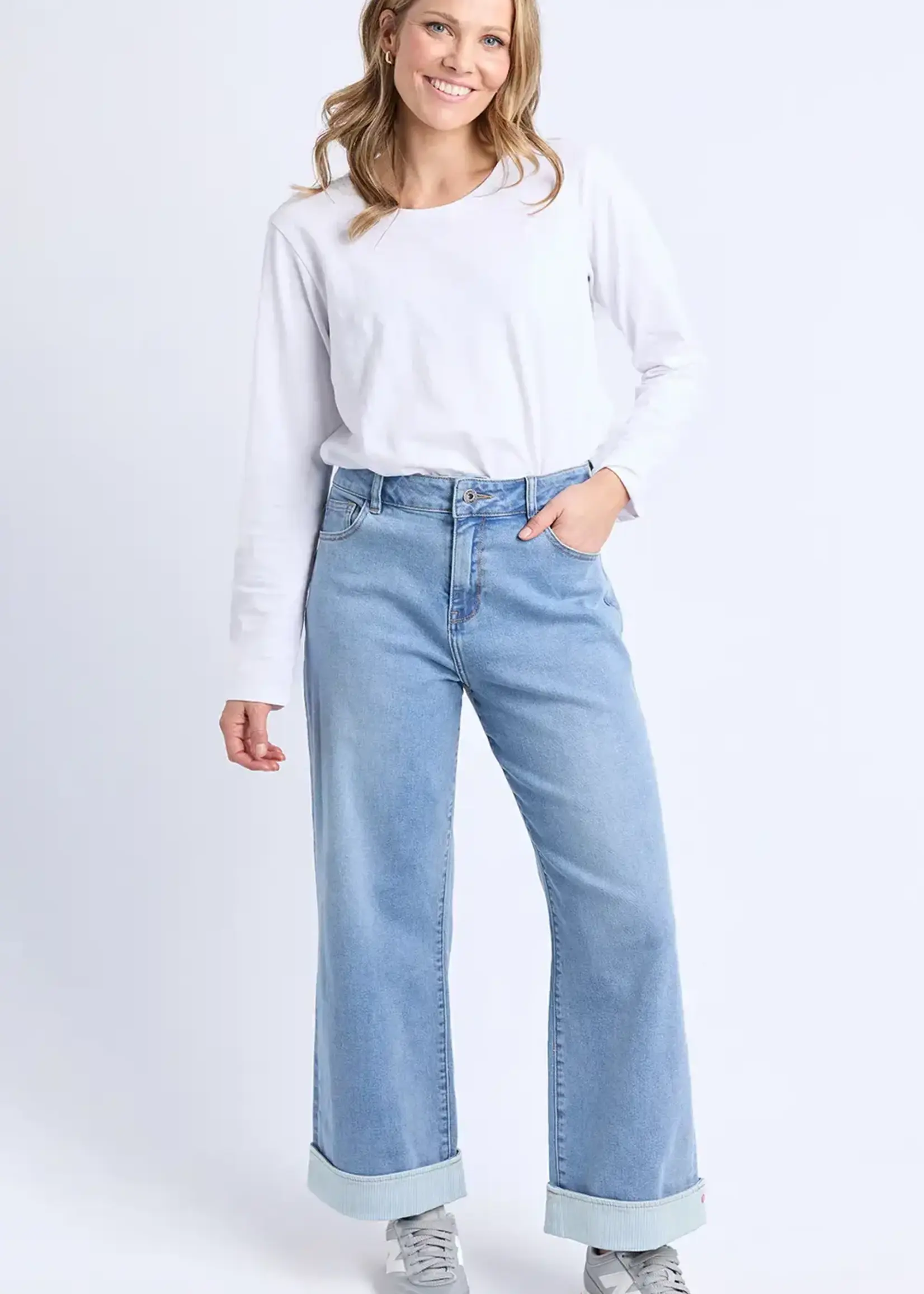 Elm Deb Turn Up Jean Vintage Blue