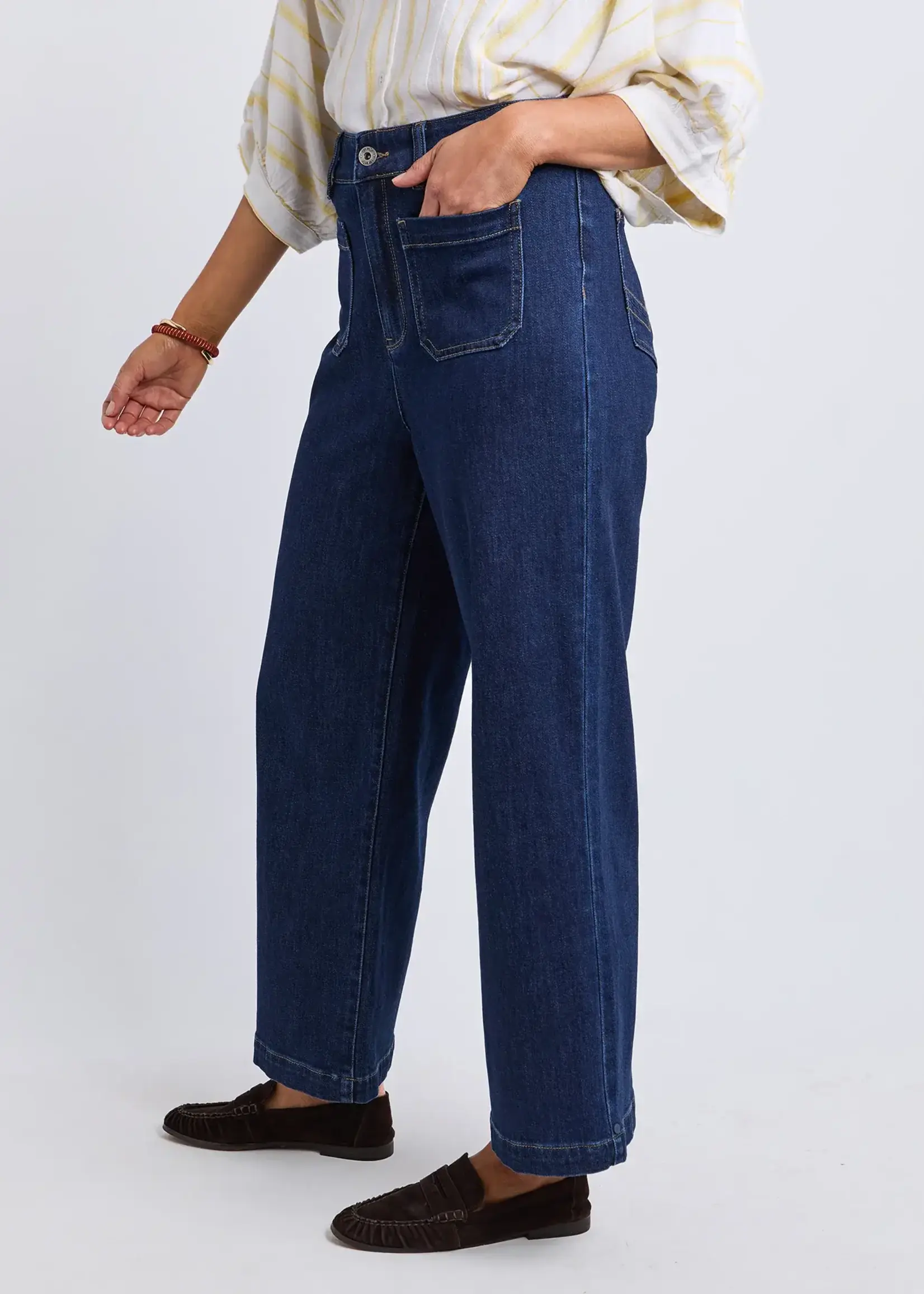 Elm Alyssa Front Pocket Jean DBLU