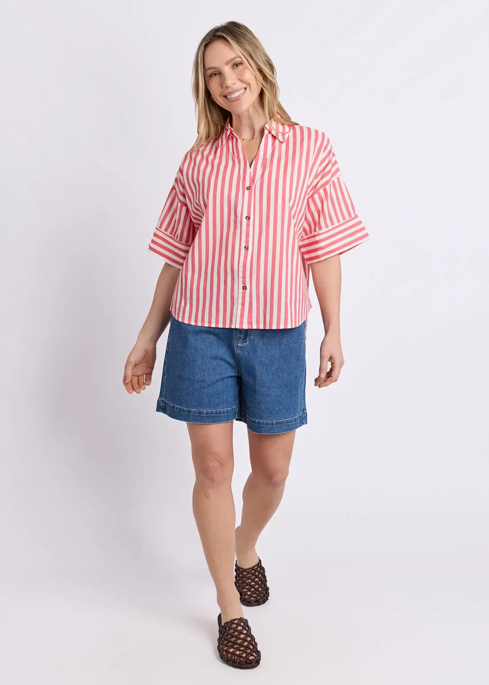Elm Striped Holiday Shirt