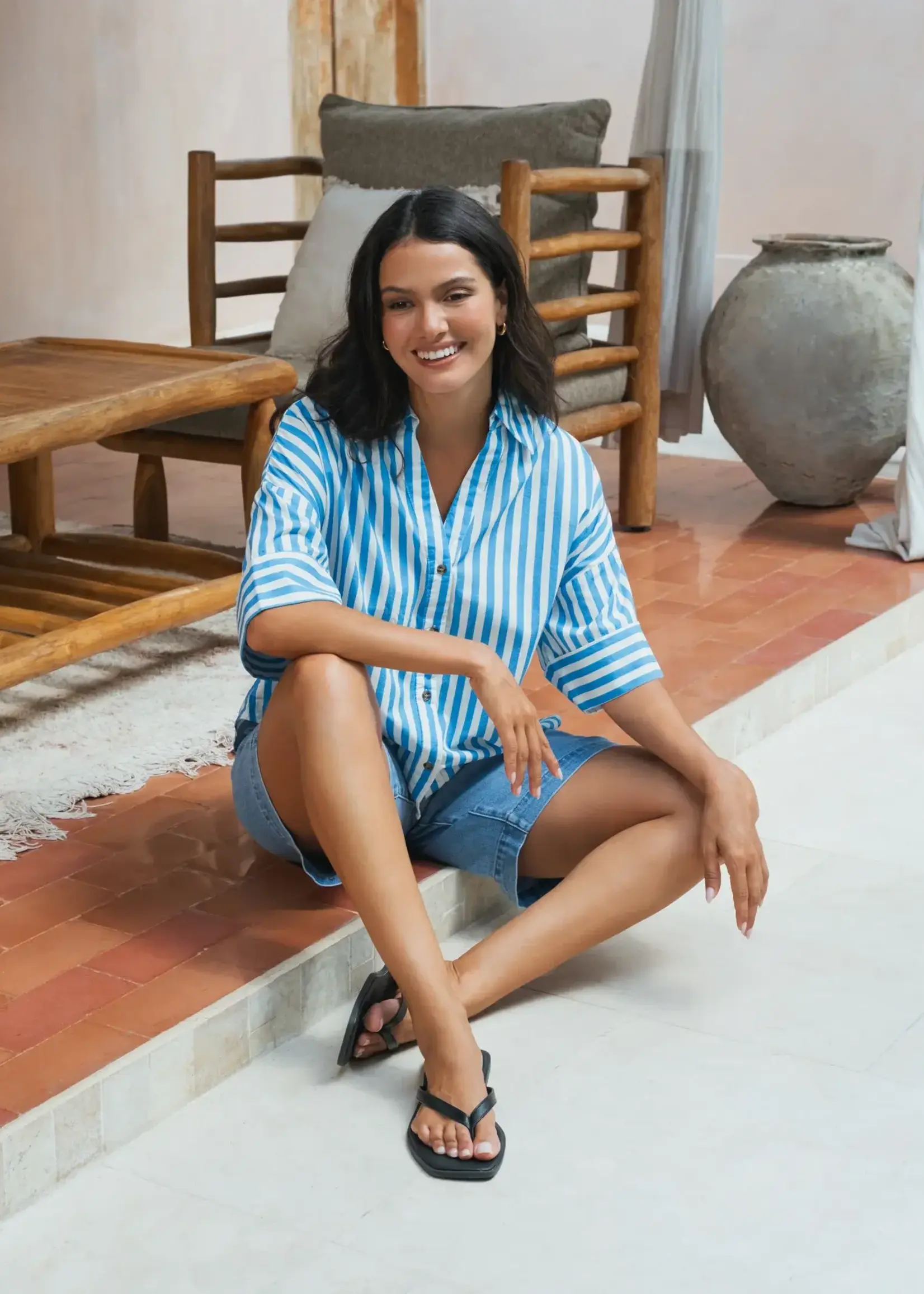 Elm Striped Holiday Shirt