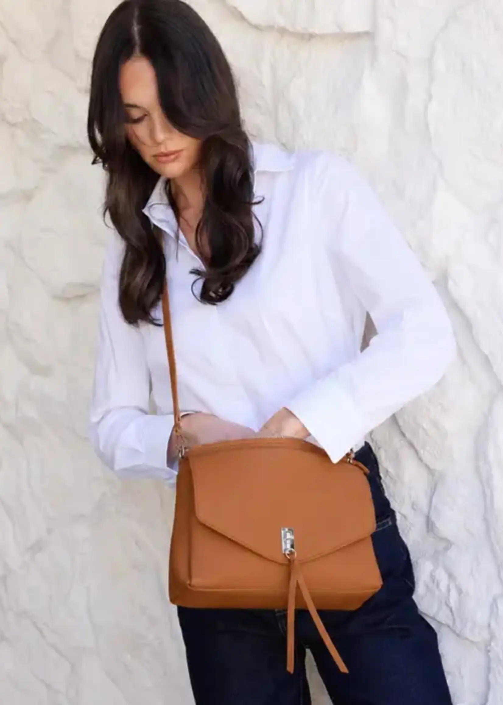Black Caviar Becky Flap Crossbody Bag