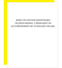 Chez Gagne Questionable Decision Making Card