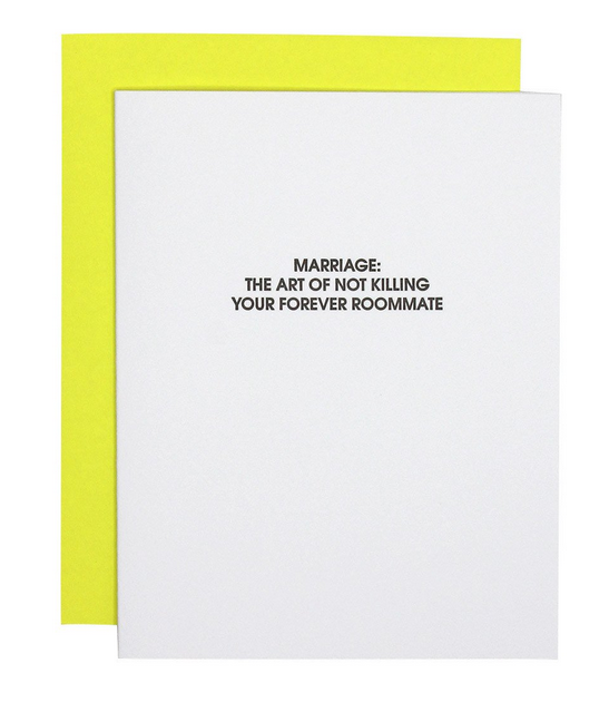 Chez Gagne Marriage Forever Roommate Card