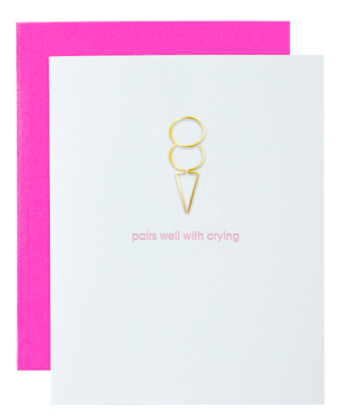 Chez Gagne Pairs Well Paper Clip Card