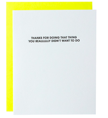 Chez Gagne Thanks Didn't Want To Do Card