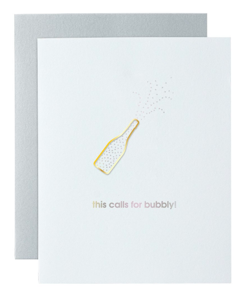 Chez Gagne This Calls For Bubbly Paper Clip Card