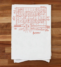 Girls Can Tell Baltimore Sign Tea Towel