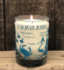 Seawicks Maryland Map Candle