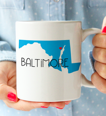 Rock Scissor Paper Baltimore Ceramic Mug