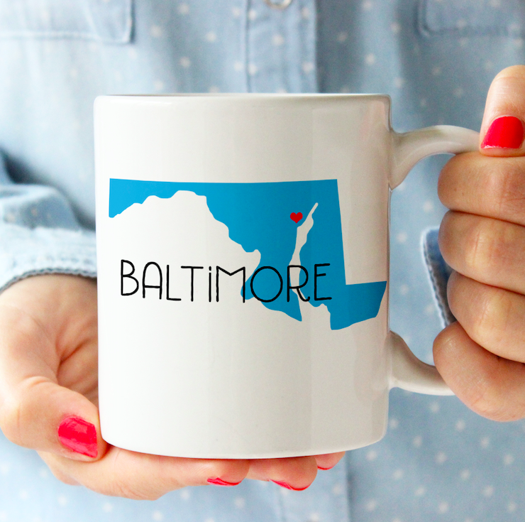 Rock Scissor Paper Baltimore Ceramic Mug