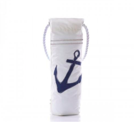 Sea Bags Wine Bag - Navy Anchor