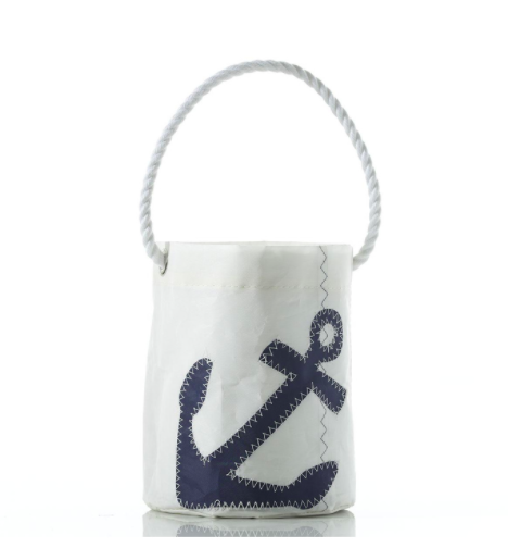 Sea Bags Bucket Bag - Navy Anchor