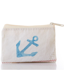 Sea Bags Change Purse - Navy Anchor