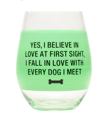 About Face Designs Love at First Sight Wine Glass
