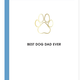 Chez Gagne Best Dog Dad Ever Paper Clip Card