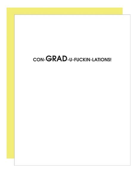 Chez Gagne Con-Grad-ulations Card