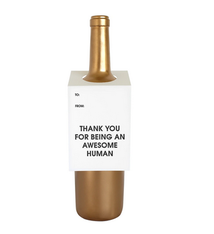 Chez Gagne Awesome Human Wine Tag