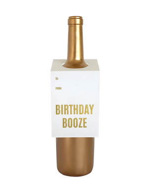 Chez Gagne Birthday Booze Wine Tag