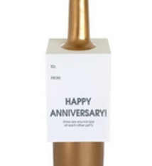 Chez Gagne Happy Anniversary Wine Tag