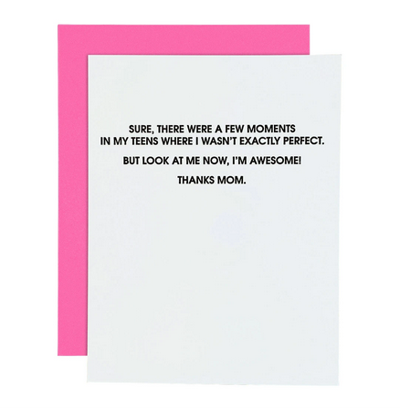 Chez Gagne I'm Awesome - Mother's Day Card