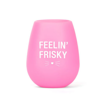 About Face Designs Feelin' Frisky Silicone Wine Glass