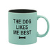 About Face Designs Dog Likes Me Best Mug