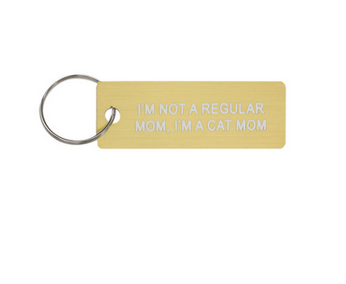 About Face Designs Text My Cat Keychain