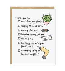 Row House 14 Neighbor Thank You Card