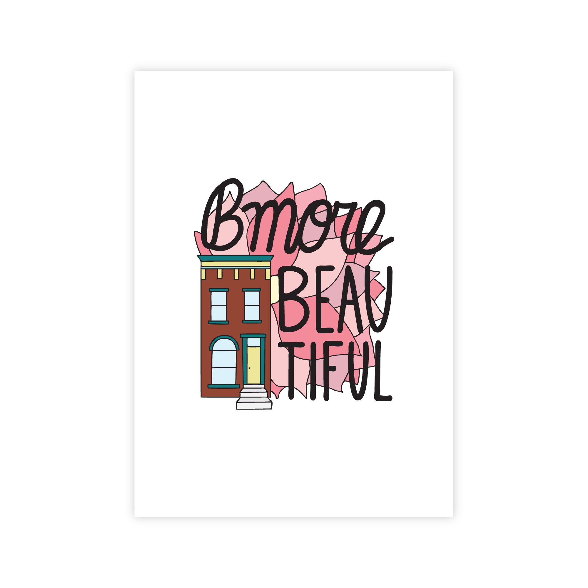 Row House 14 Bmore Beautiful 5X7 Print