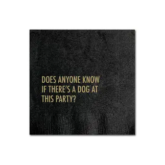 Pretty Alright Goods Dog at Party Napkins