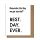 Pretty Alright Goods BDE Married Card