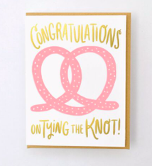 Egg Press Tying the Knot Wedding Card