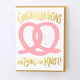 Egg Press Tying the Knot Wedding Card